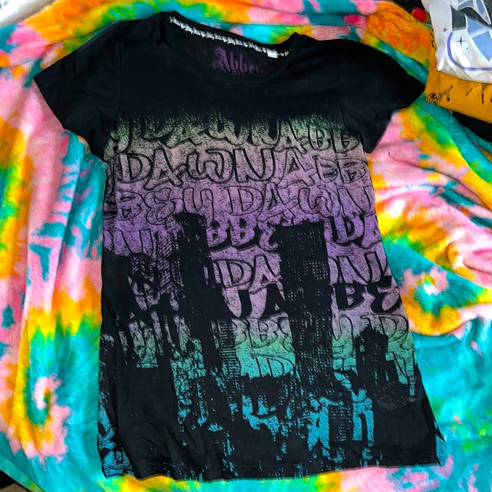 Abbey dawn rare burnout style t shirt. City